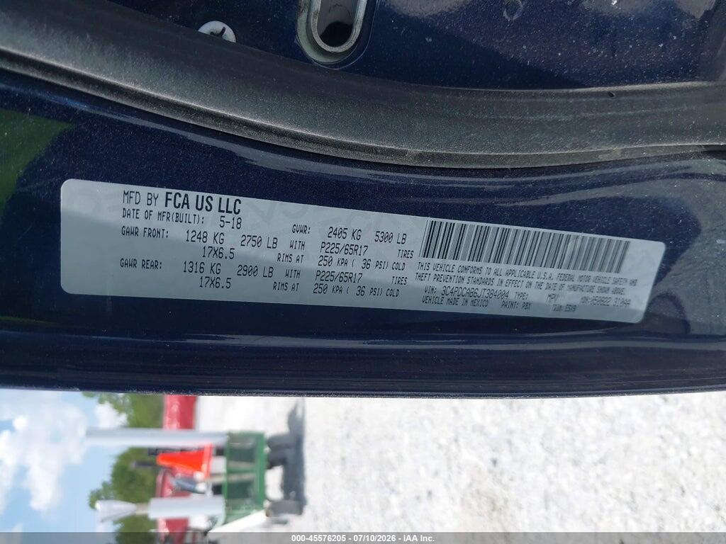 3C4PDCAB6JT384004 2018 DODGE JOURNEY photo no. 9