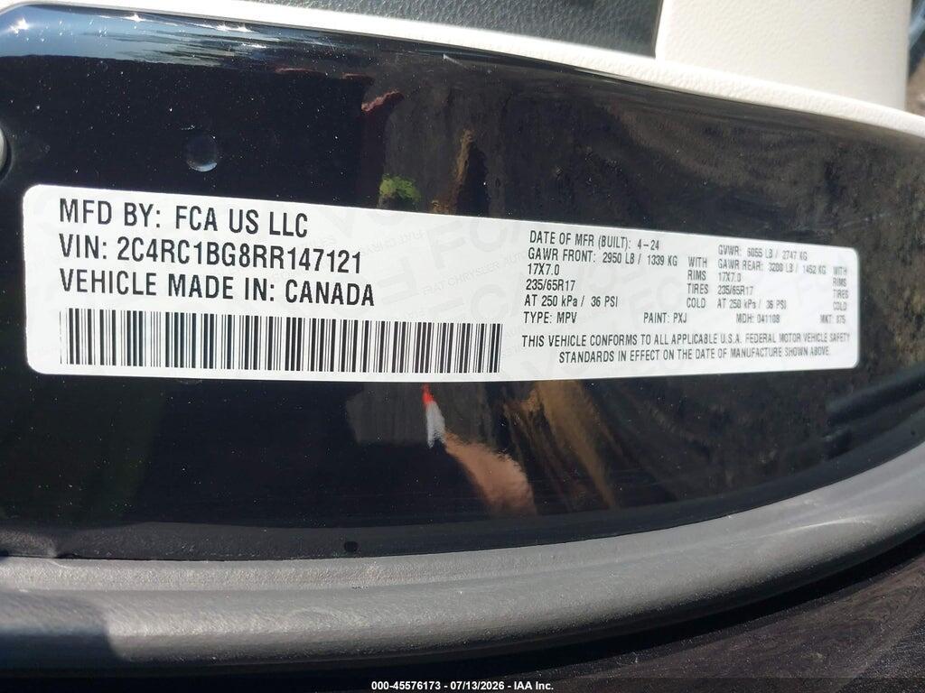 2C4RC1BG8RR147121 2024 CHRYSLER PACIFICA photo no. 9