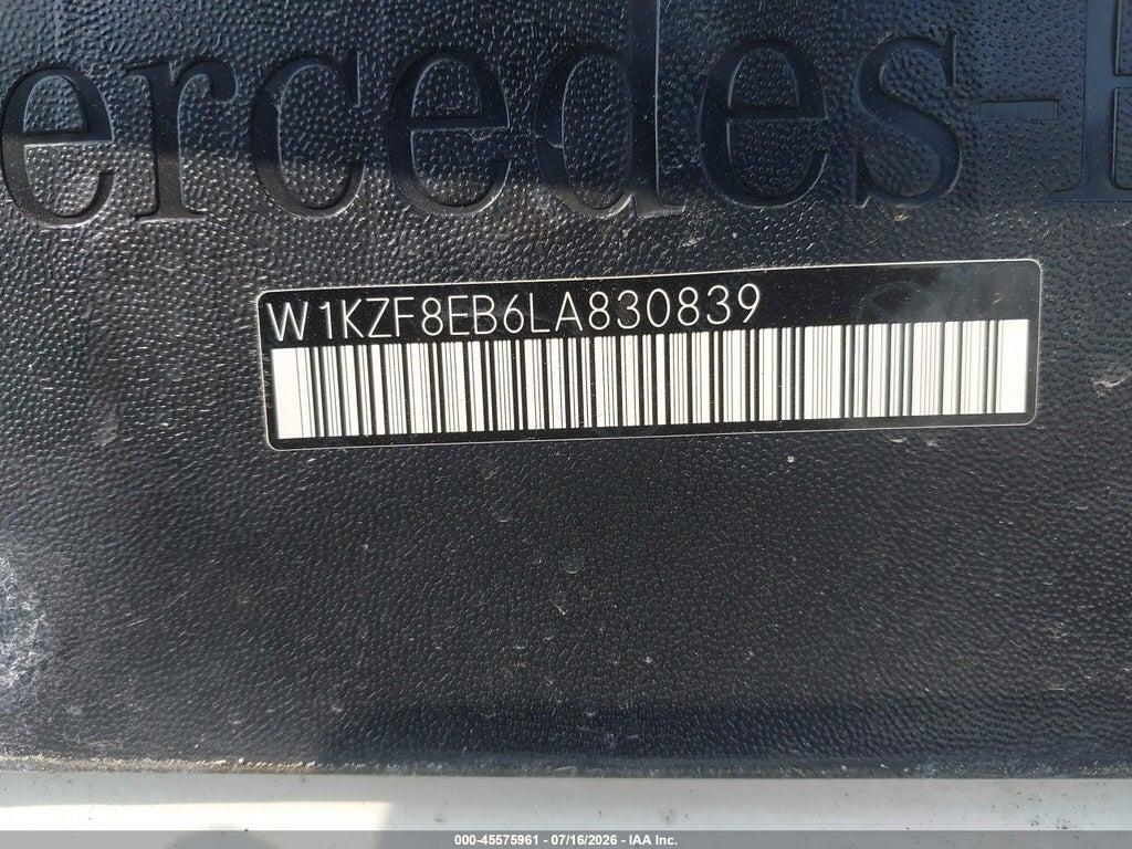 W1KZF8EB6LA830839 2020 MERCEDES-BENZ E 350 photo no. 9