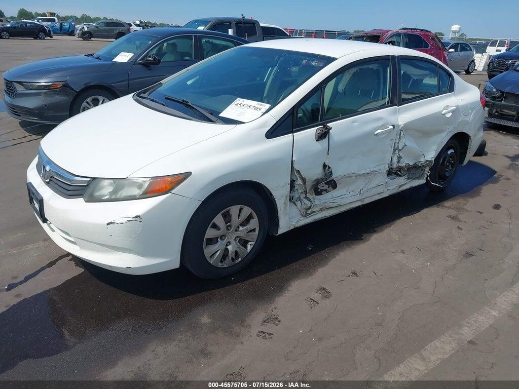2HGFB2F58CH315827 2012 HONDA CIVIC photo no. 2