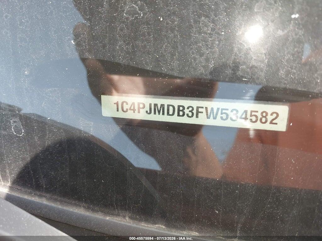 1C4PJMDB3FW534582 2015 JEEP CHEROKEE photo no. 9