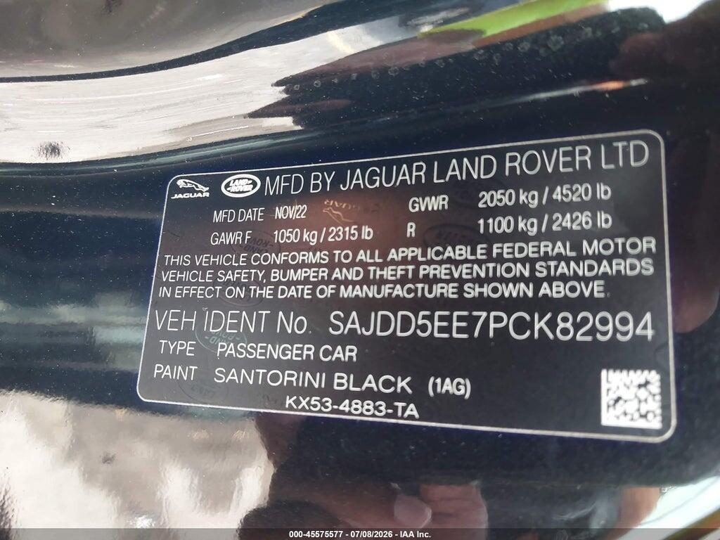 SAJDD5EE7PCK82994 2023 JAGUAR F-TYPE photo no. 9
