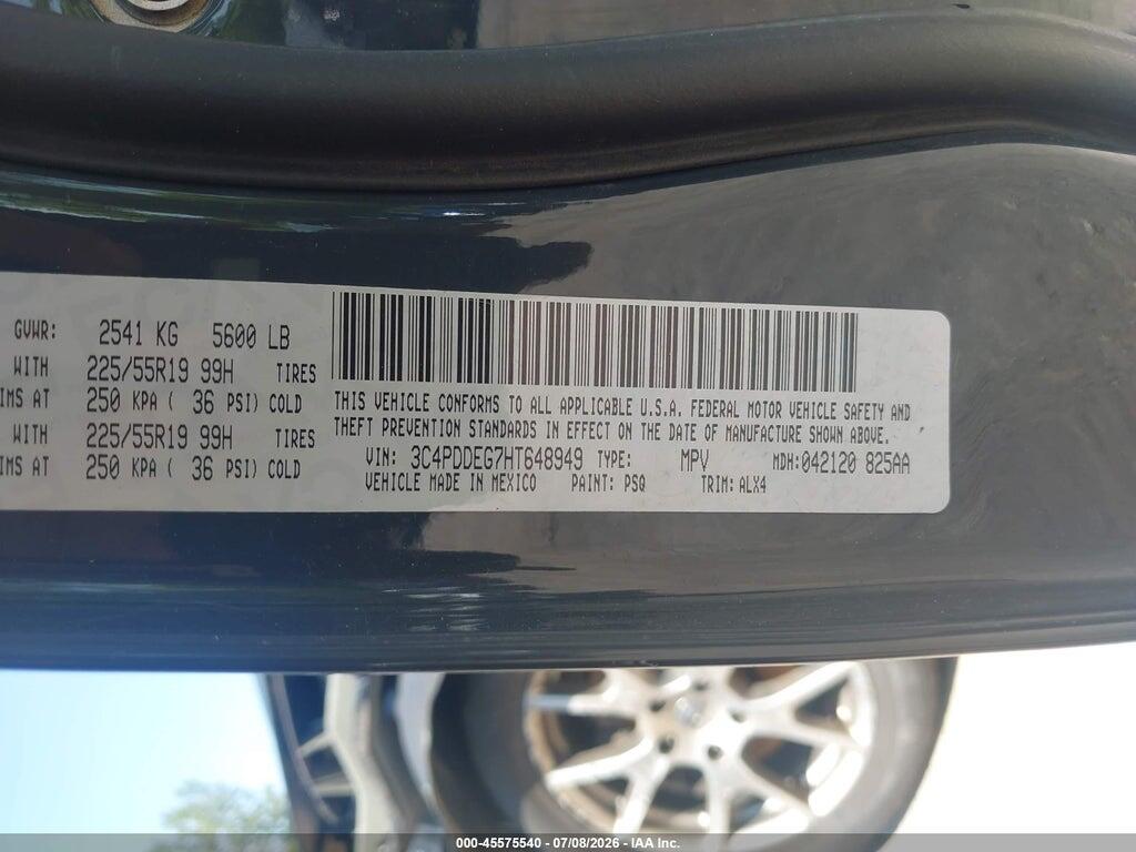 3C4PDDEG7HT648949 2017 DODGE JOURNEY photo no. 9