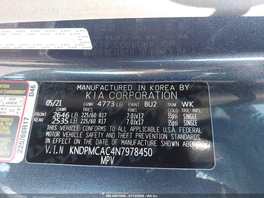 KNDPMCAC4N7978450 2022 KIA SPORTAGE photo no. 9