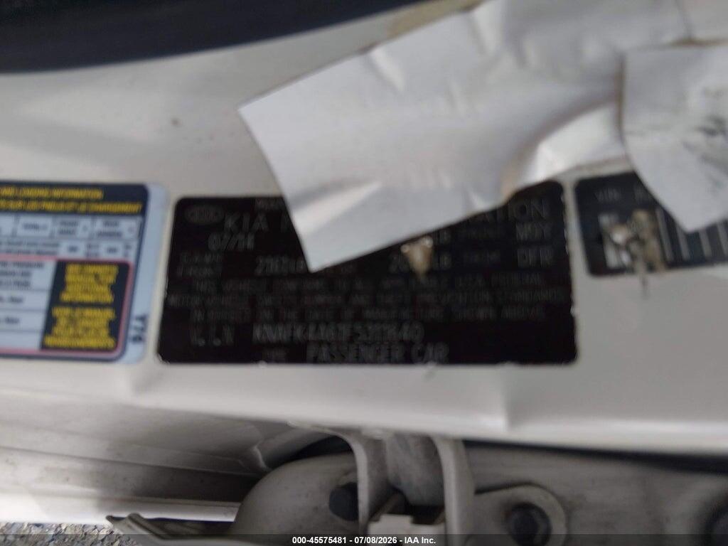 KNAFK4A61F5311640 2015 KIA FORTE photo no. 9