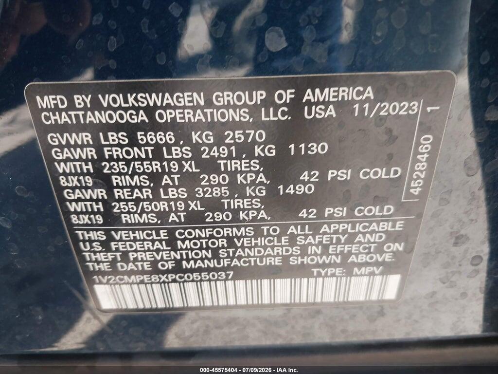 1V2CMPE8XPC055037 2023 VOLKSWAGEN ID.4 photo no. 9