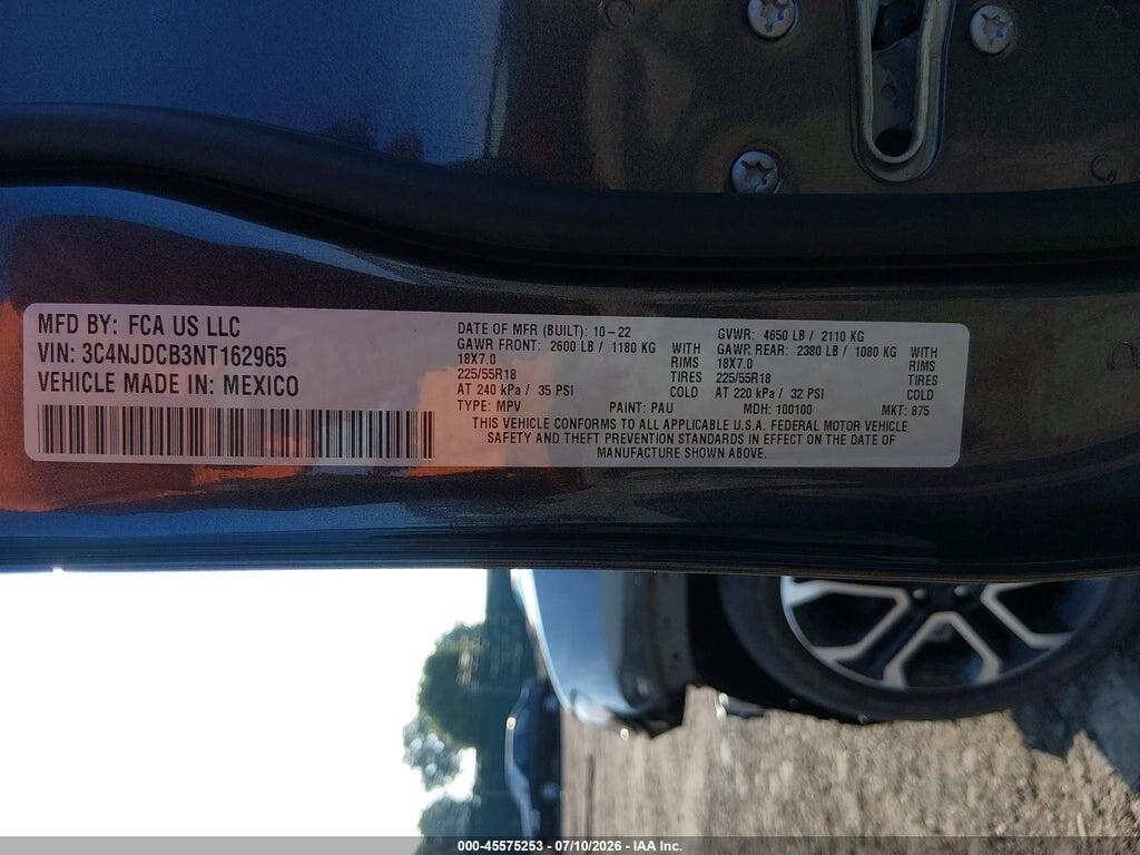 3C4NJDCB3NT162965 2022 JEEP COMPASS photo no. 9