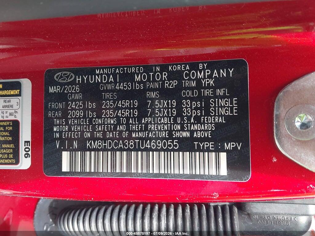 KM8HDCA38TU469055 2026 HYUNDAI KONA photo no. 9