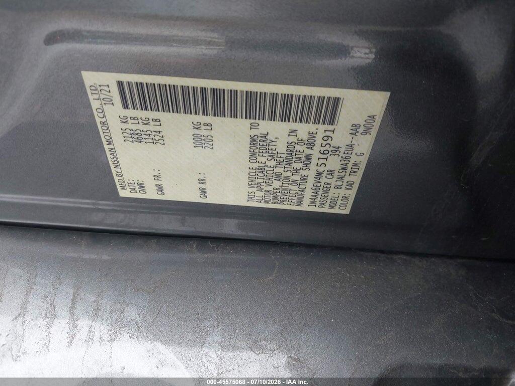 1N4AA6EV4MC516591 2021 NISSAN MAXIMA photo no. 9
