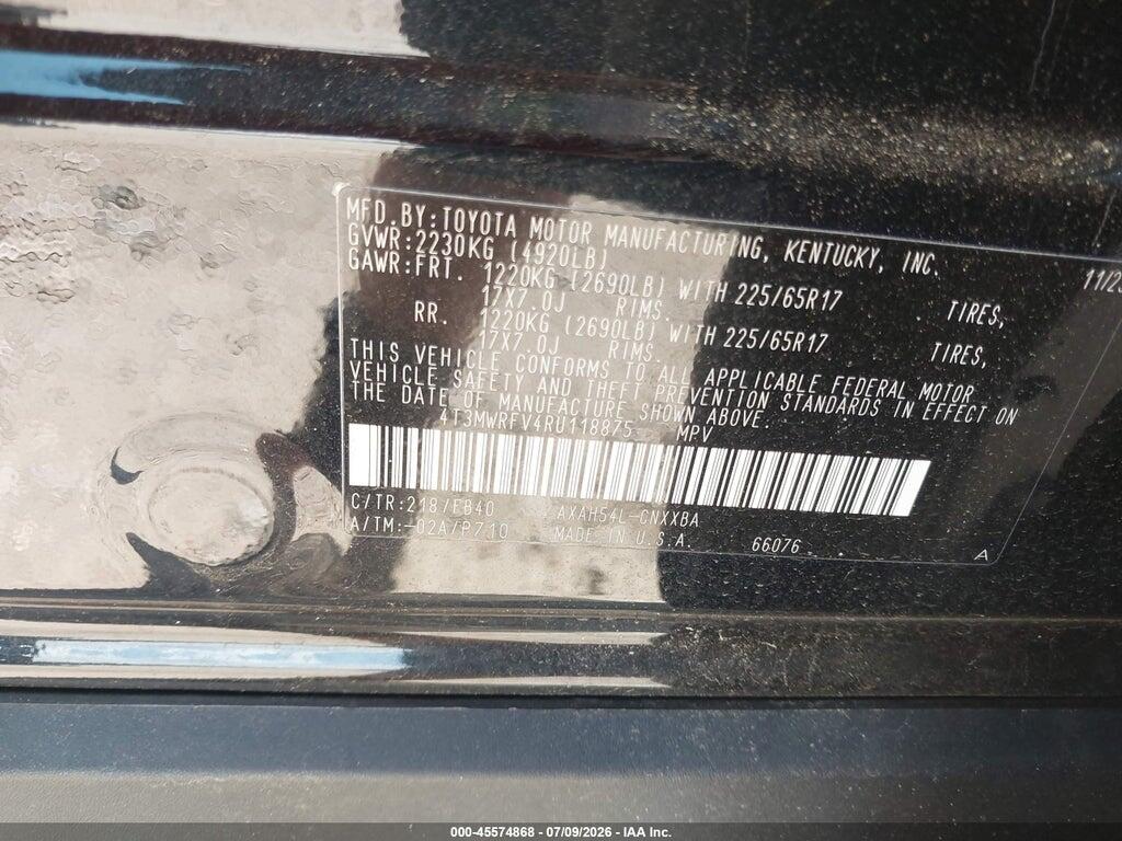 4T3MWRFV4RU118875 2024 TOYOTA RAV4 HYBRID photo no. 9