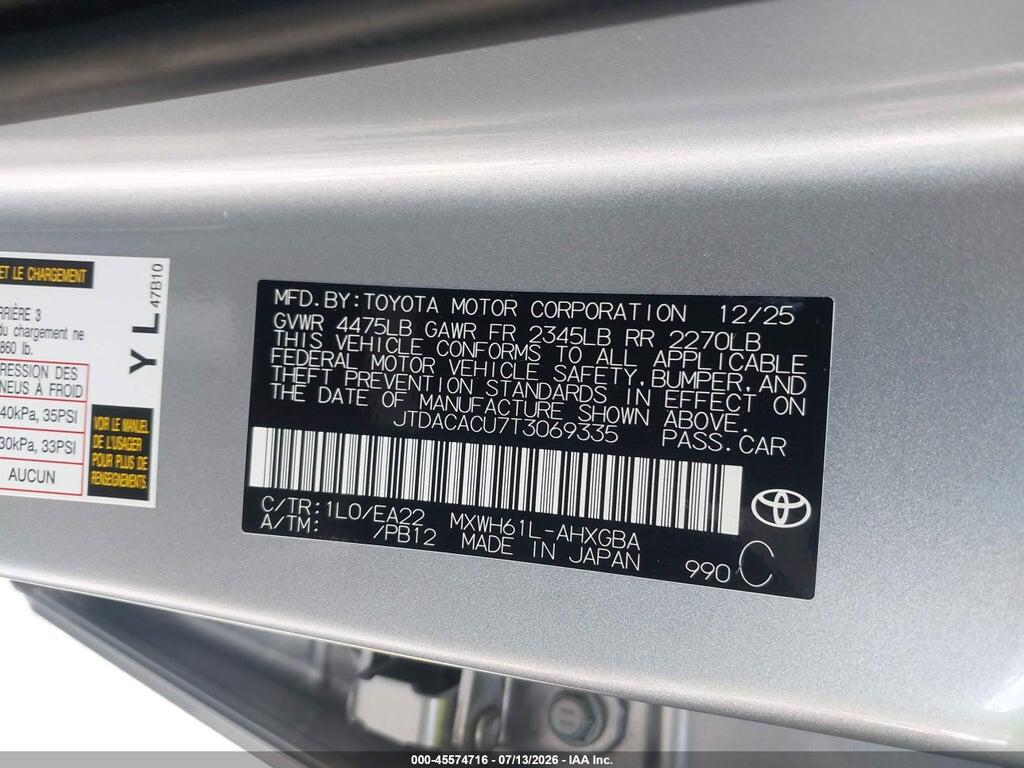JTDACACU7T3069335 2026 TOYOTA PRIUS PLUG-IN HYBRID photo no. 9