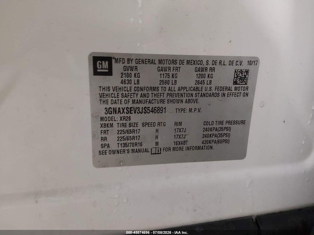 3GNAXSEV3JS546891 2018 CHEVROLET EQUINOX photo no. 8
