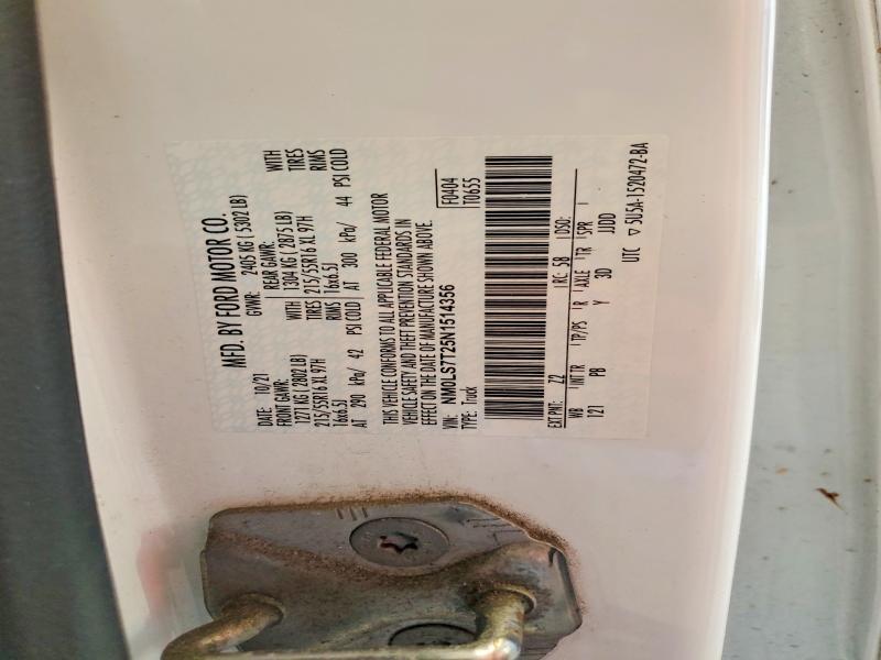 NM0LS7T25N1514356 2022 FORD TRANSIT CONNECT photo no. 12