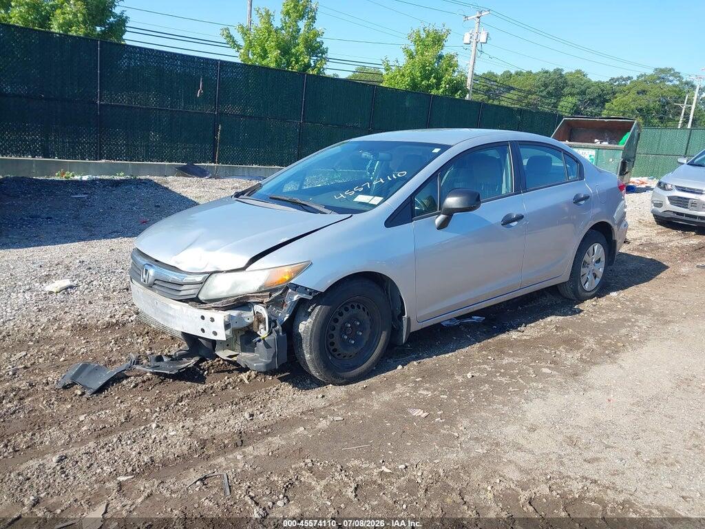 2HGFB2F22CH513681 2012 HONDA CIVIC photo no. 2