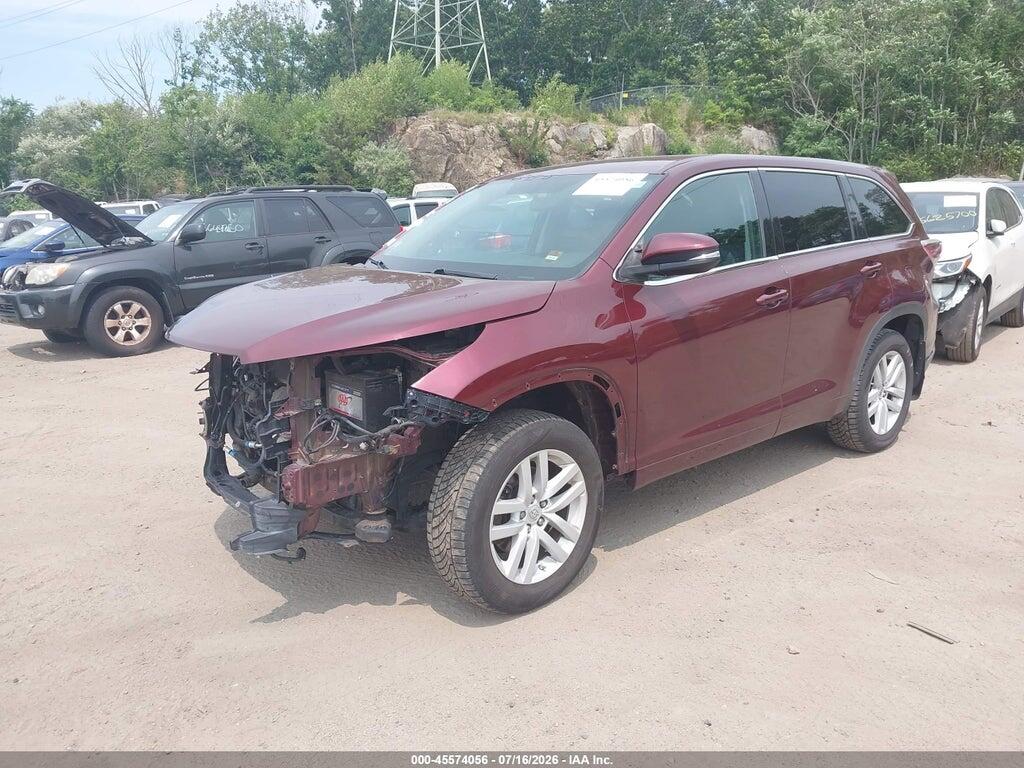 5TDBKRFH5ES071476 2014 TOYOTA HIGHLANDER photo no. 2