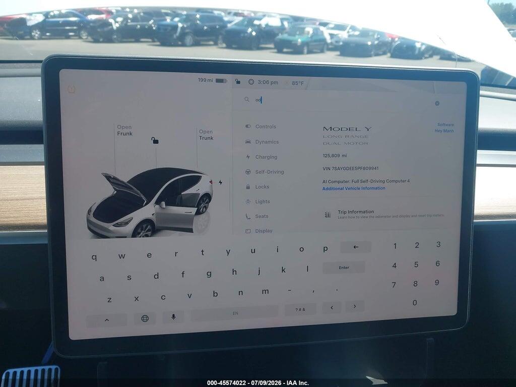 7SAYGDEE5PF809941 2023 TESLA MODEL Y photo no. 7