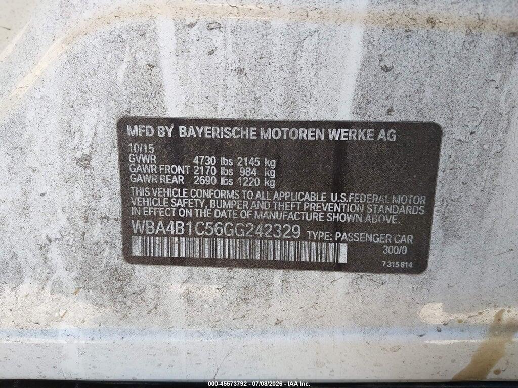 WBA4B1C56GG242329 2016 BMW 435I GRAN COUPE photo no. 9