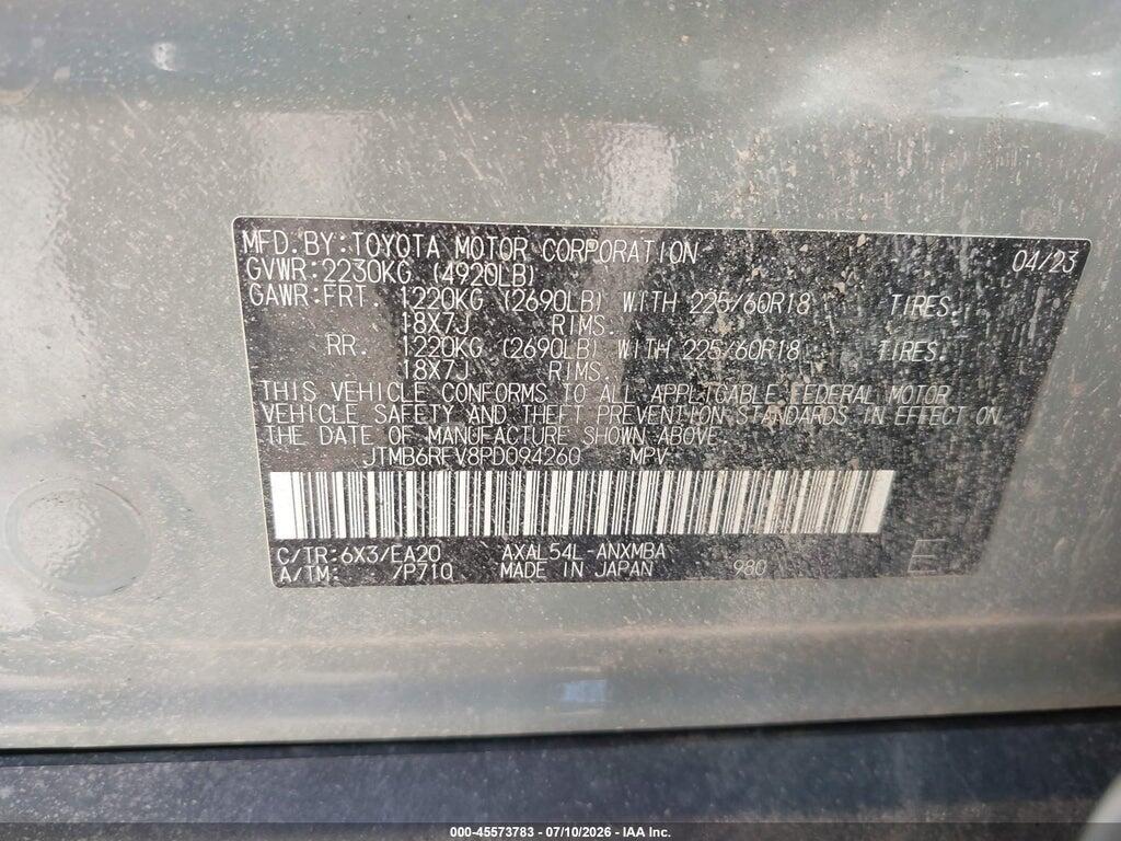 JTMB6RFV8PD094260 2023 TOYOTA RAV4 HYBRID photo no. 9