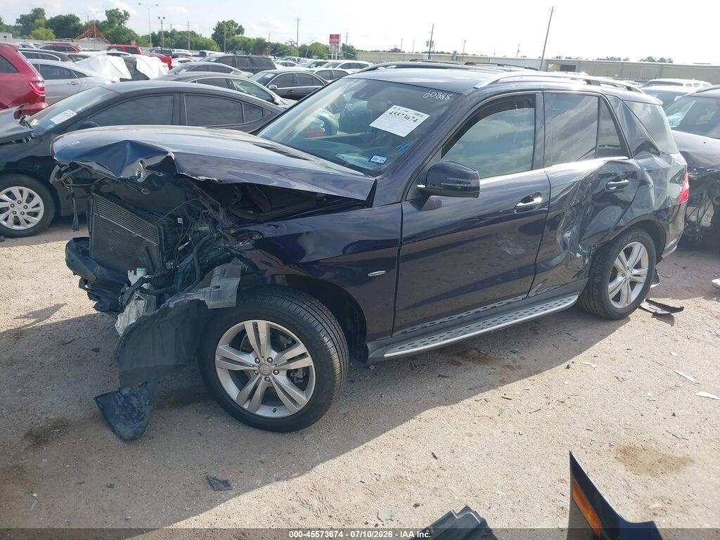 4JGDA5HB3CA014311 2012 MERCEDES-BENZ ML 350 photo no. 2