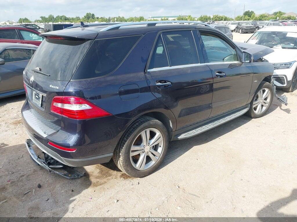 4JGDA5HB3CA014311 2012 MERCEDES-BENZ ML 350 photo no. 4
