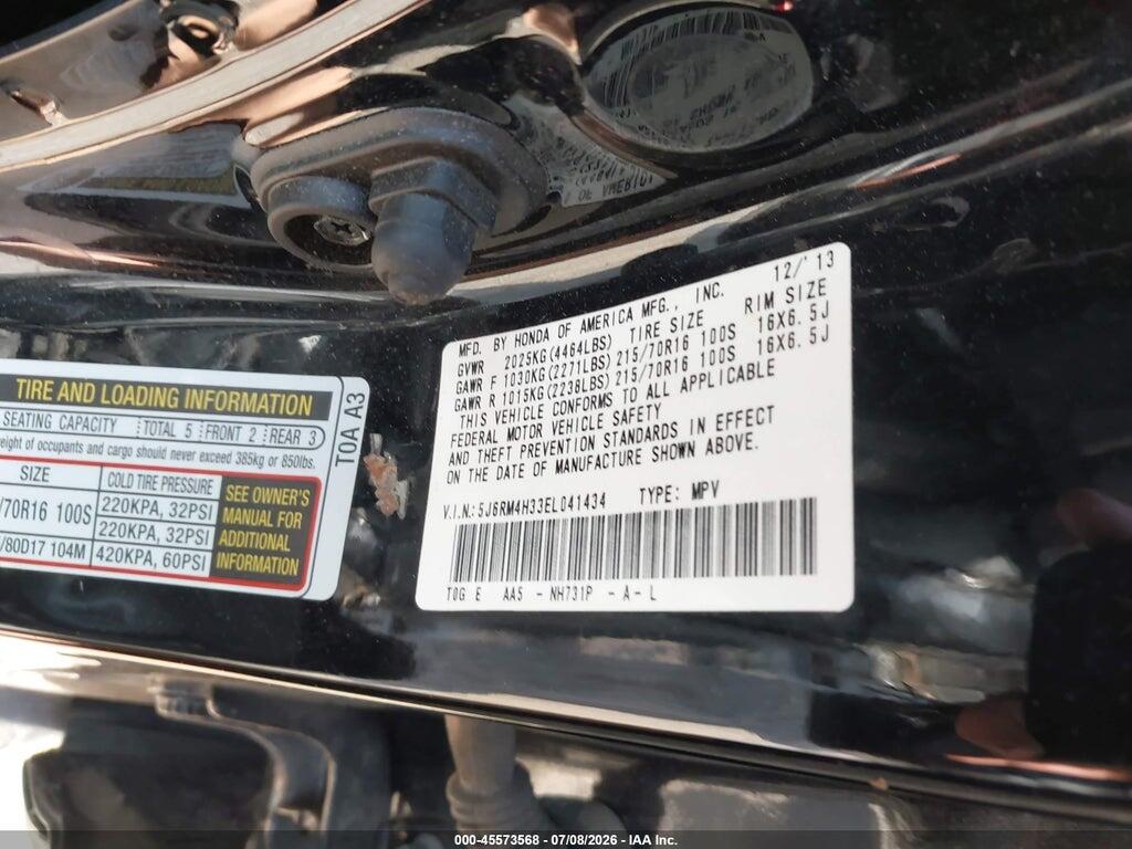 5J6RM4H33EL041434 2014 HONDA CR-V photo no. 9