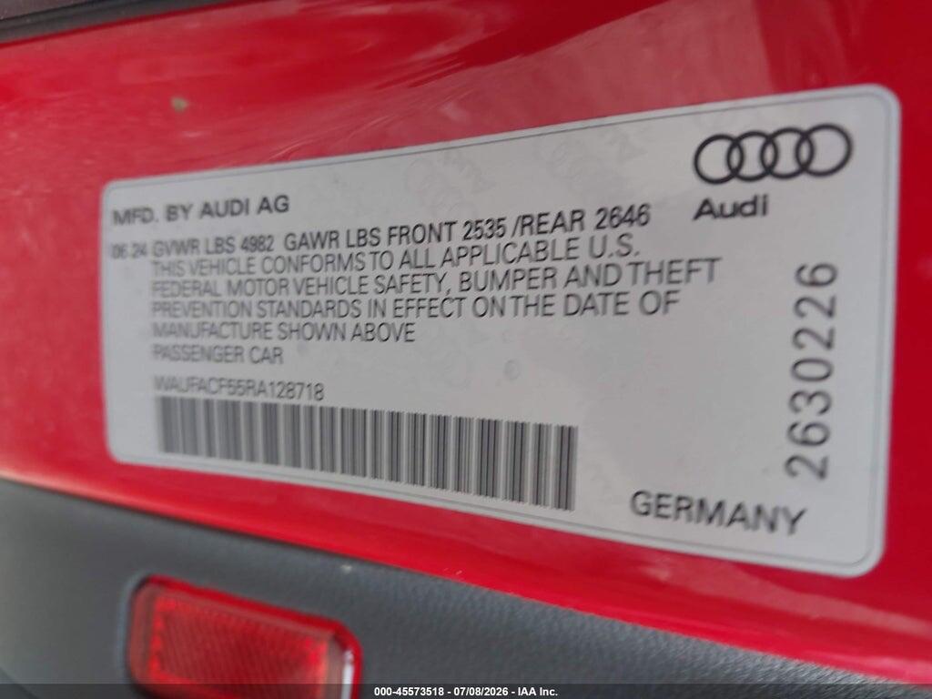 WAUFACF55RA128718 2024 AUDI A5 SPORTBACK photo no. 9