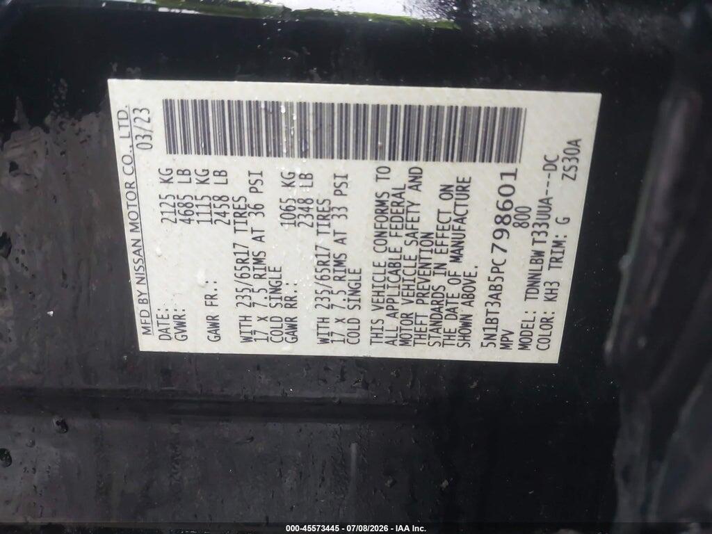 5N1BT3AB5PC798601 2023 NISSAN ROGUE photo no. 9