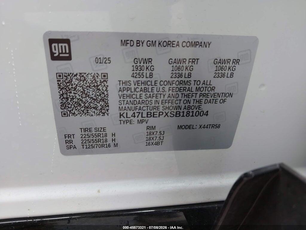 KL47LBEPXSB181004 2025 BUICK ENVISTA photo no. 9