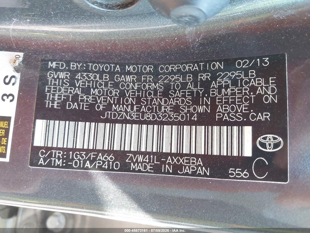 JTDZN3EU8D3235014 2013 TOYOTA PRIUS V photo no. 9