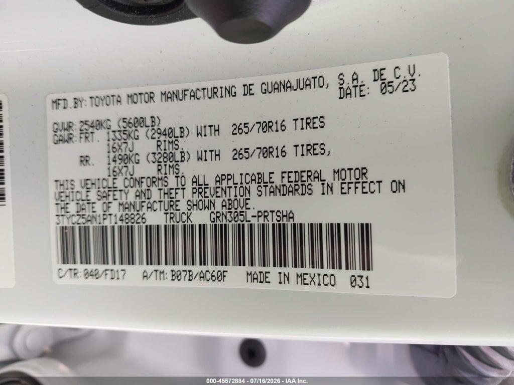 3TYCZ5AN1PT148826 2023 TOYOTA TACOMA photo no. 9