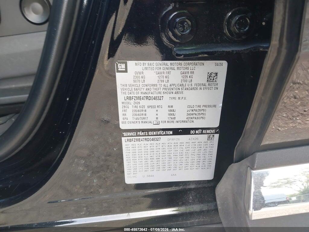 LRBFZME47RD048327 2024 BUICK ENVISION photo no. 9