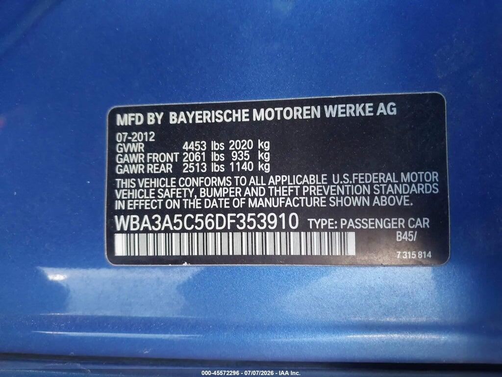 WBA3A5C56DF353910 2013 BMW 328I photo no. 9