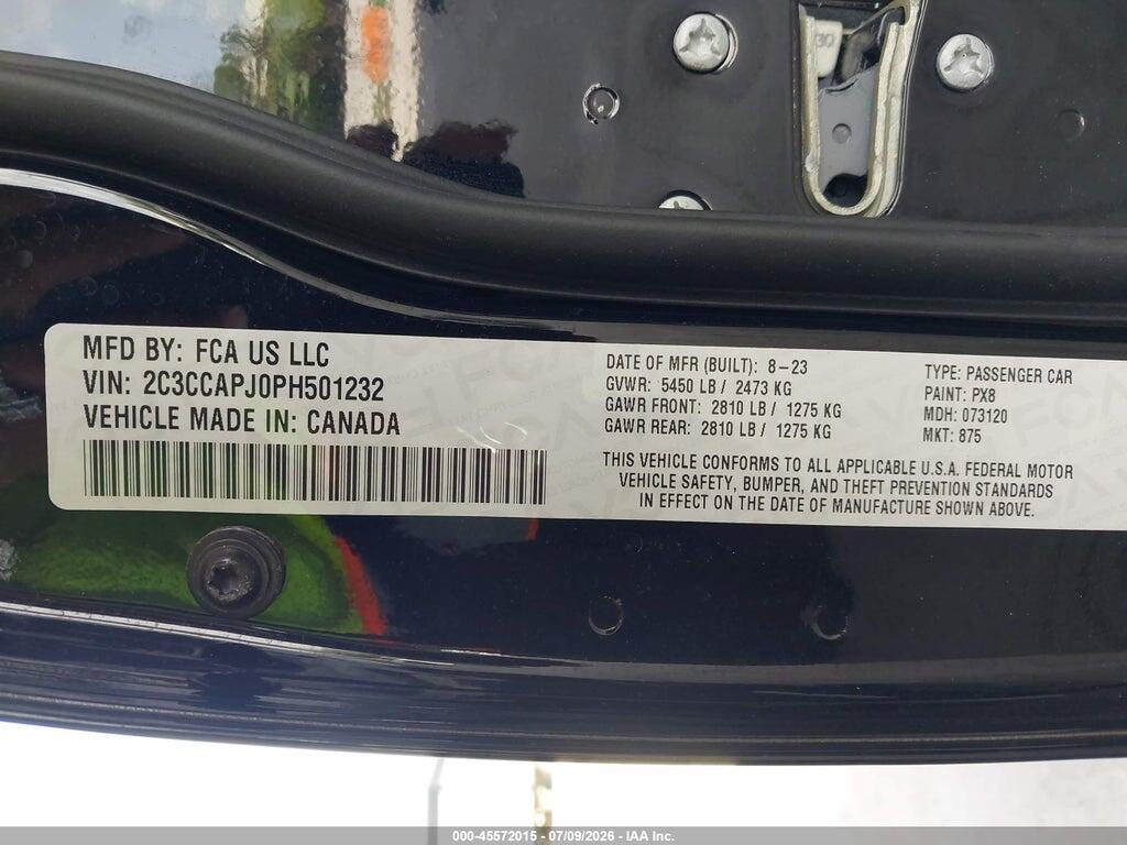 2C3CCAPJ0PH501232 2023 CHRYSLER 300 photo no. 9