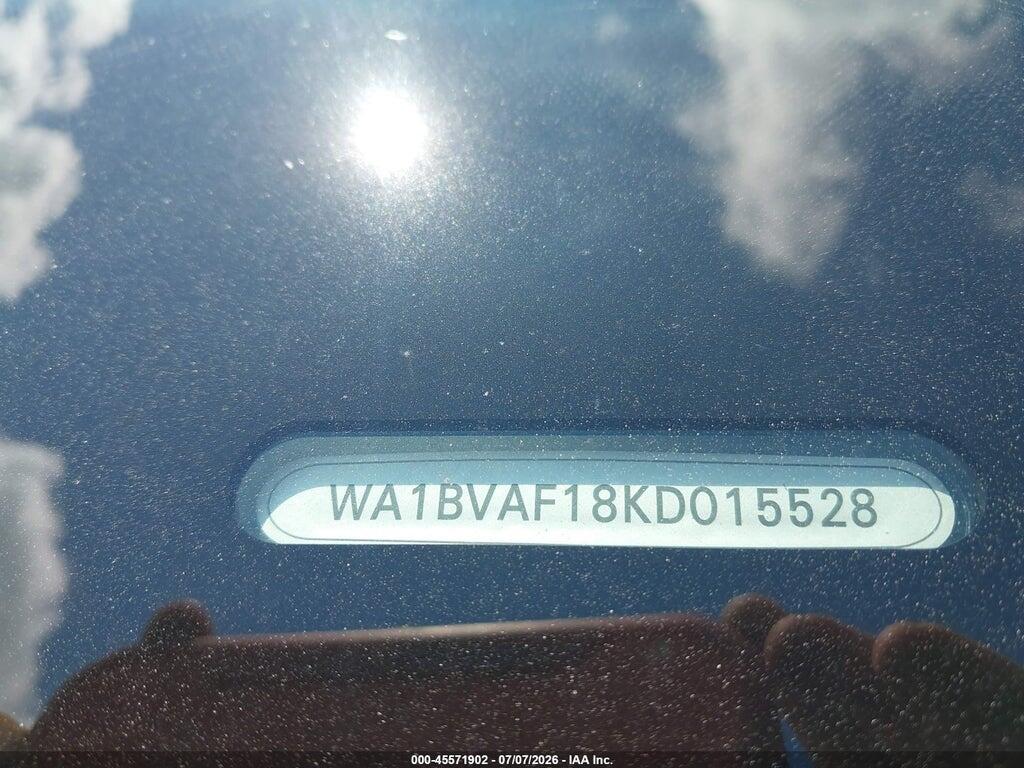 WA1BVAF18KD015528 2019 AUDI Q8 photo no. 9