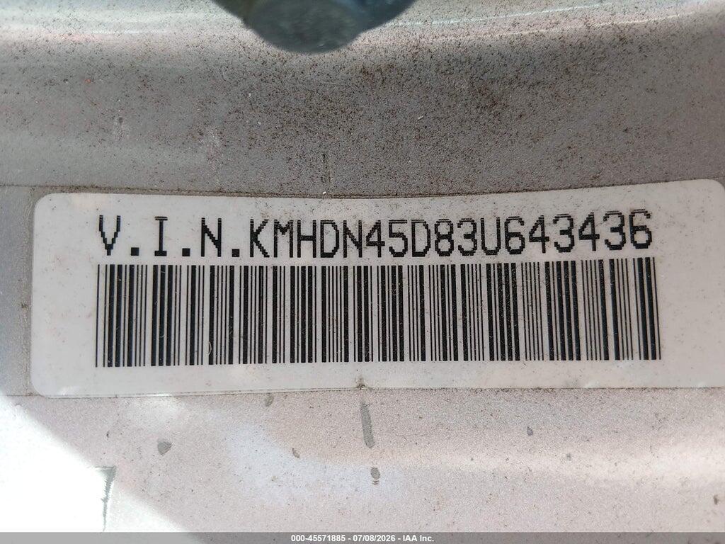 KMHDN45D83U643436 2003 HYUNDAI ELANTRA photo no. 9
