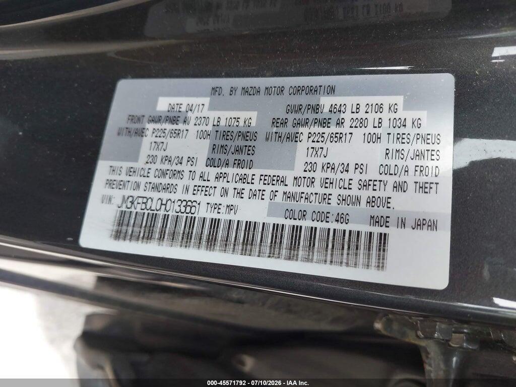 JM3KFBCL0H0133661 2017 MAZDA CX-5 photo no. 9