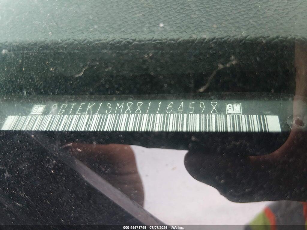 2GTEK13M881164598 2008 GMC SIERRA 1500 photo no. 9