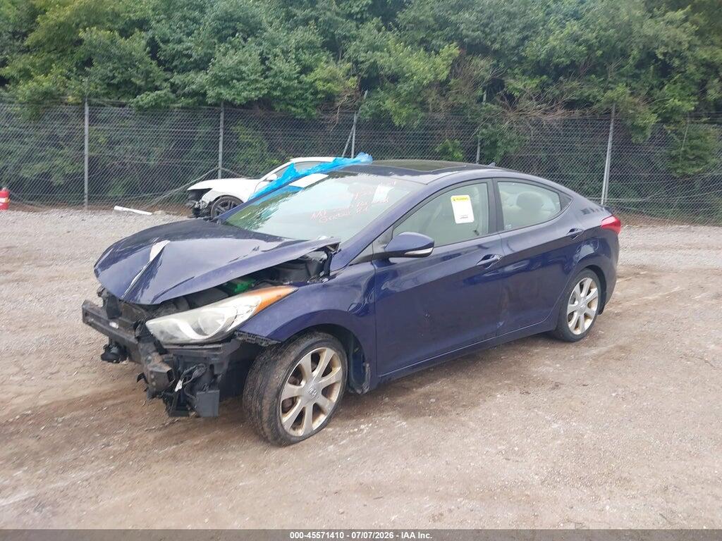 5NPDH4AE4DH412166 2013 HYUNDAI ELANTRA photo no. 2