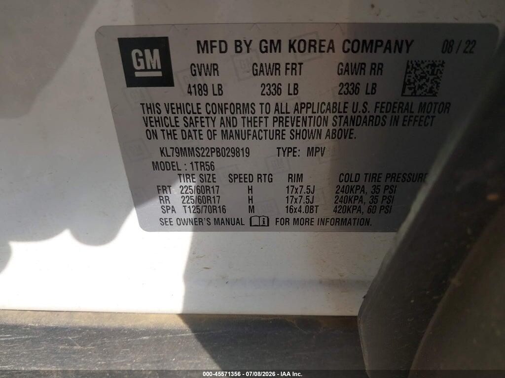 KL79MMS22PB029819 2023 CHEVROLET TRAILBLAZER photo no. 9