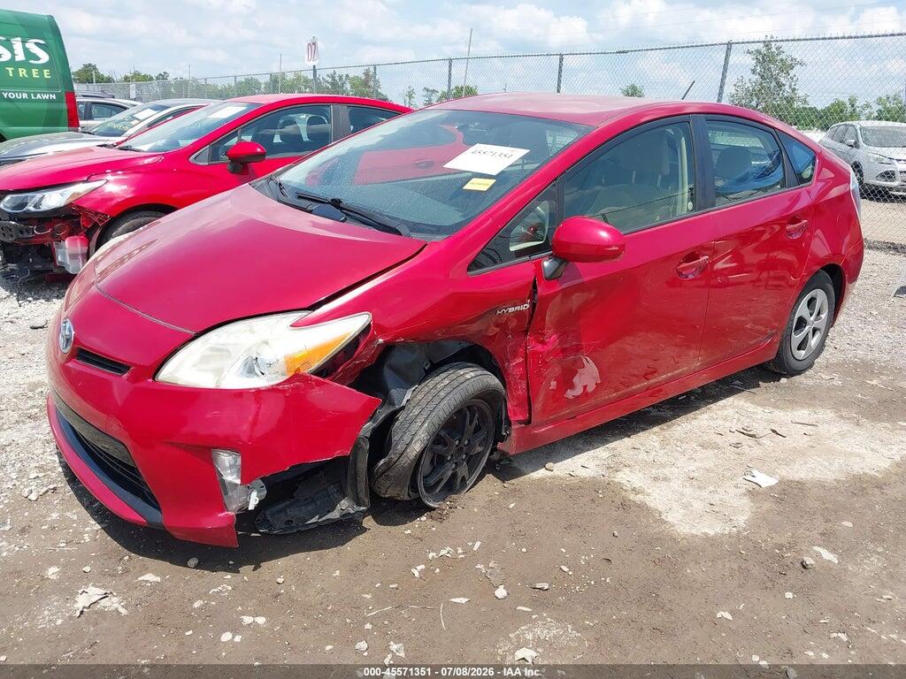 JTDKN3DU8D0349583 2013 TOYOTA PRIUS photo no. 2