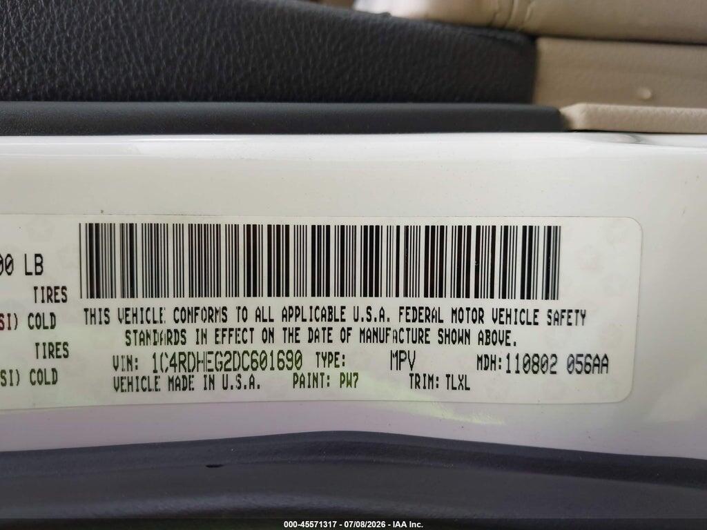 1C4RDHEG2DC601690 2013 DODGE DURANGO photo no. 9