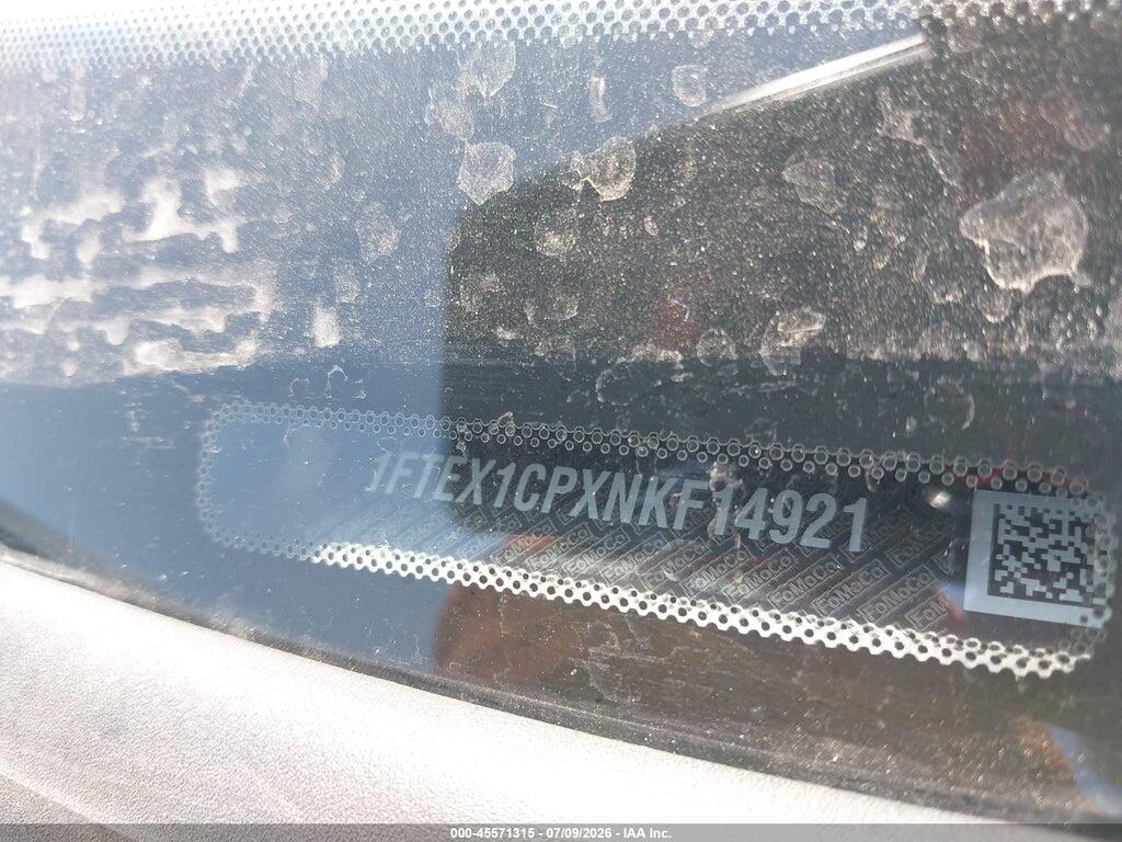 1FTEX1CPXNKF14921 2022 FORD F-150 photo no. 9