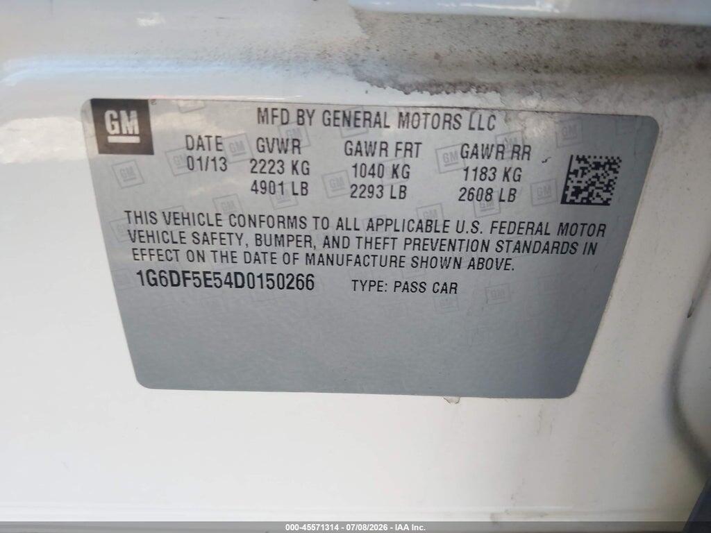 1G6DF5E54D0150266 2013 CADILLAC CTS photo no. 9