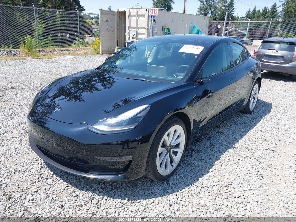 5YJ3E1EB5NF290193 2022 TESLA MODEL 3 photo no. 2