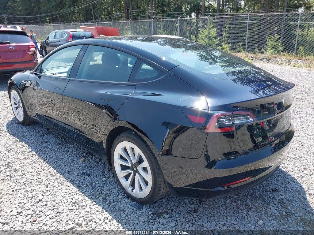5YJ3E1EB5NF290193 2022 TESLA MODEL 3 photo no. 3