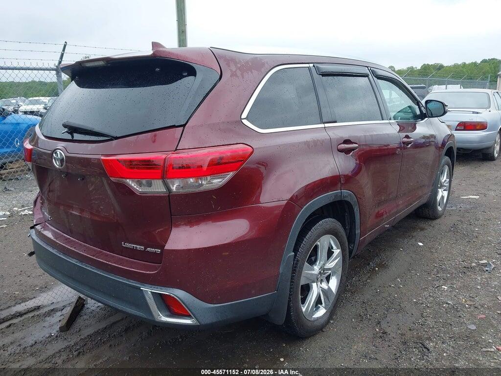 5TDDZRFH2HS474887 2017 TOYOTA HIGHLANDER photo no. 4