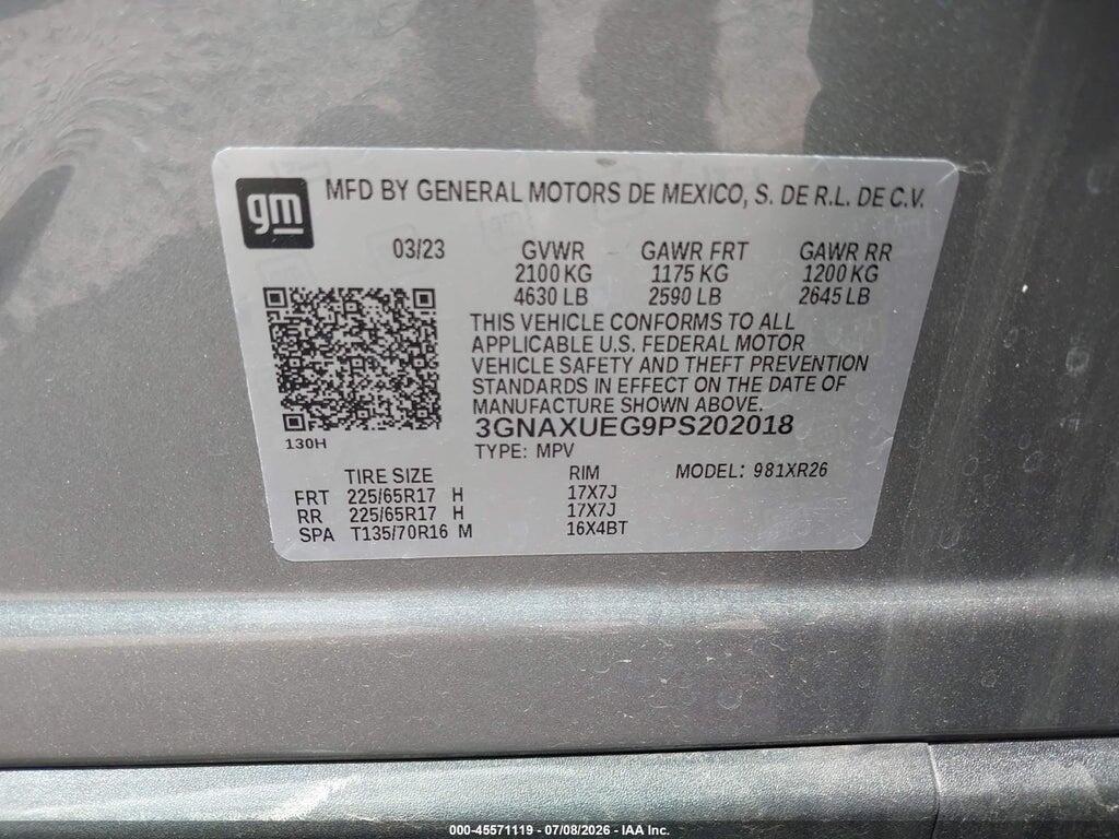 3GNAXUEG9PS202018 2023 CHEVROLET EQUINOX photo no. 9