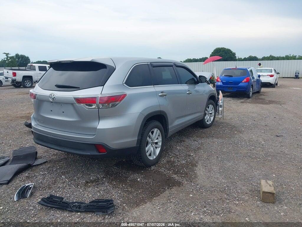 5TDZKRFH9GS121913 2016 TOYOTA HIGHLANDER photo no. 4