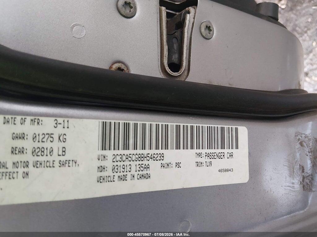 2C3CA5CG8BH546239 2011 CHRYSLER 300 photo no. 9