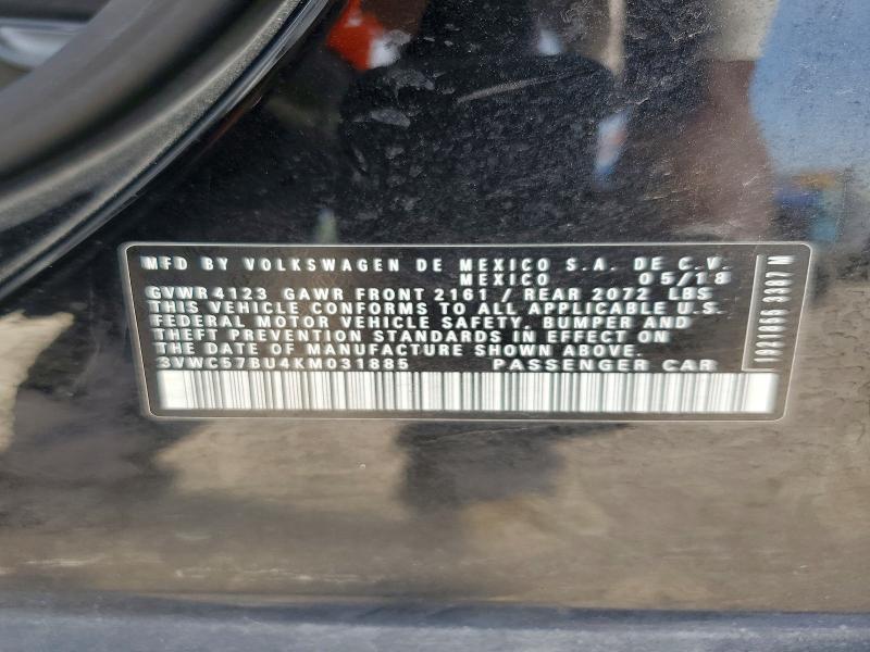 3VWC57BU4KM031885 2019 VOLKSWAGEN JETTA photo no. 12